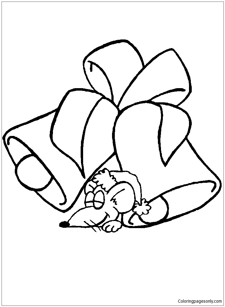 Bells And mouse Coloring Pages