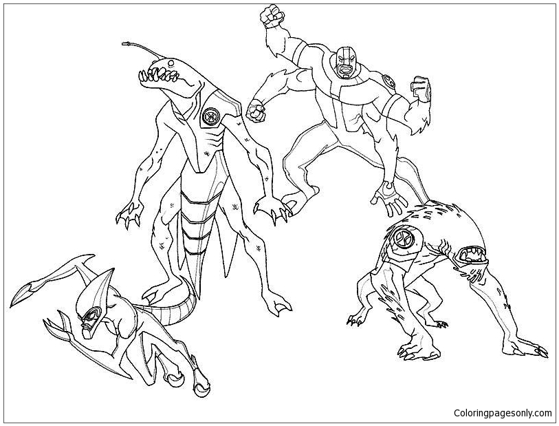 Ben 10 image 6 Coloring Page Free Coloring Pages Online