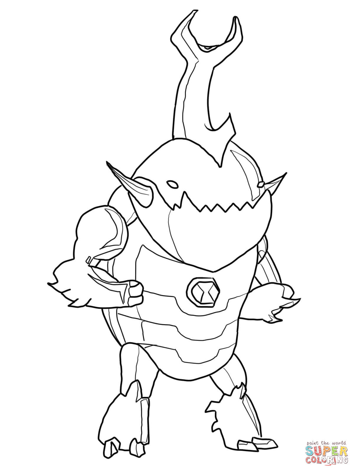 Ben 10 Eatle From Ben 10 Coloring Pages