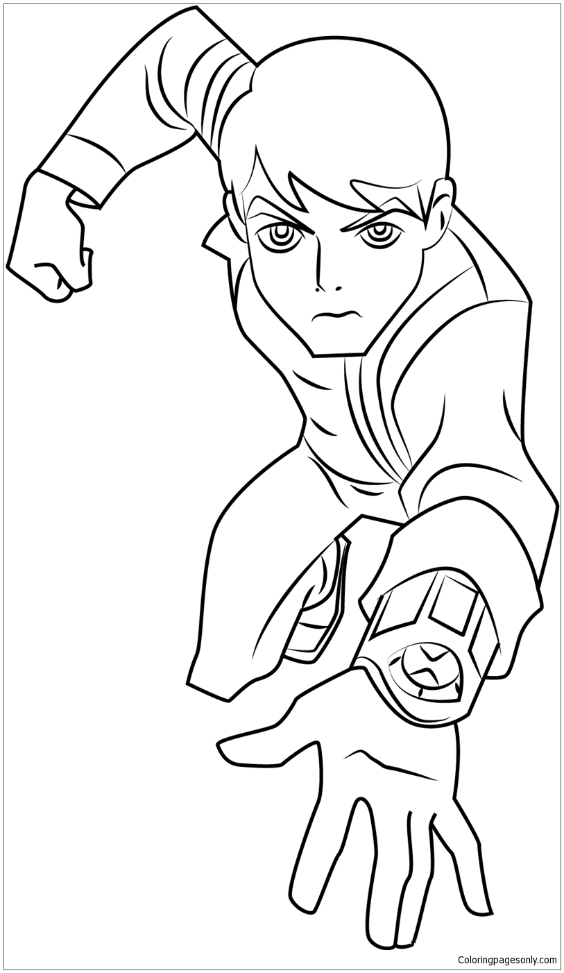Download Ben 10 Omniverse Coloring Pages - Cartoons Coloring Pages - Free Printable Coloring Pages Online