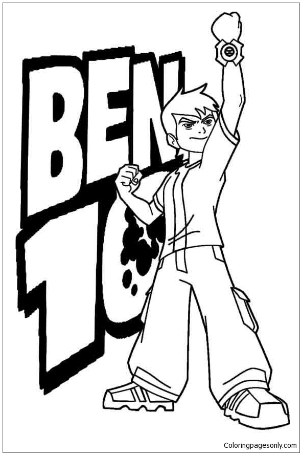 Ben Ten 1 Coloring Pages - Ben 10 Coloring Pages - Coloring Pages For