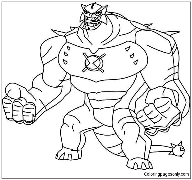 Ben Ten Omniverse Coloring Page Free Coloring Pages Online