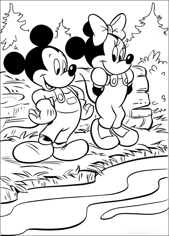 Beside the river Coloring Page