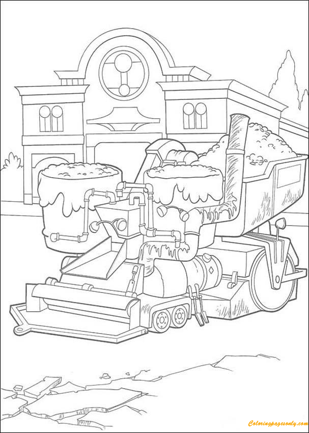 radiator springs coloring pages