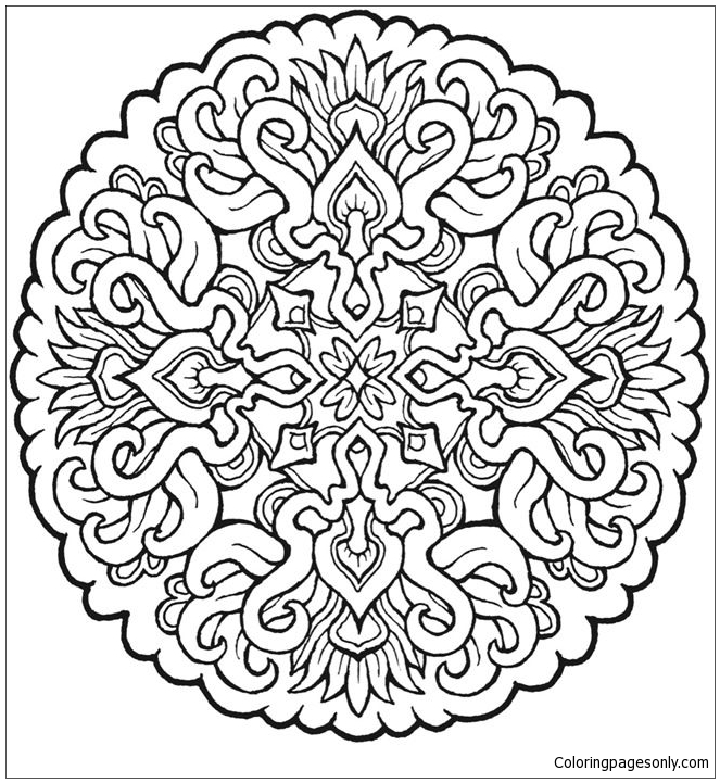 Best Adult Mandala Coloring Pages