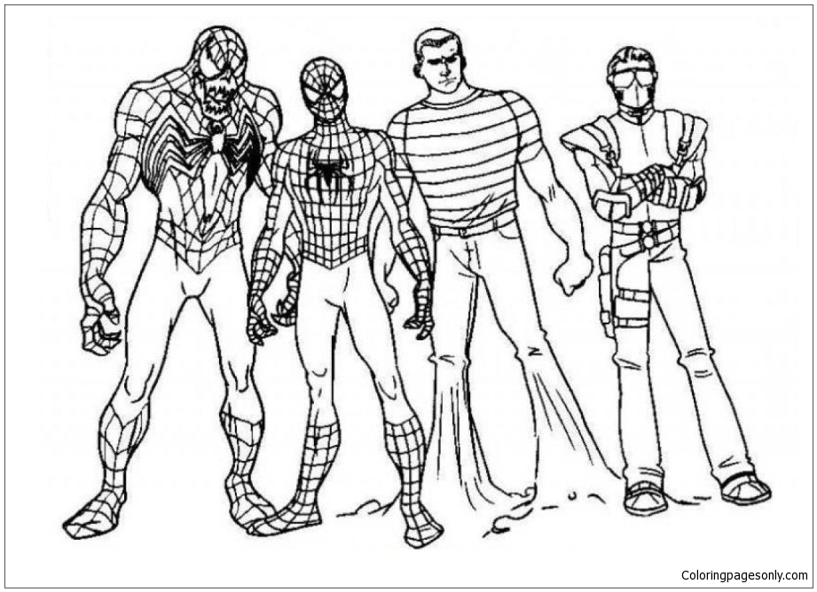 Best All About Spiderman Coloring Page