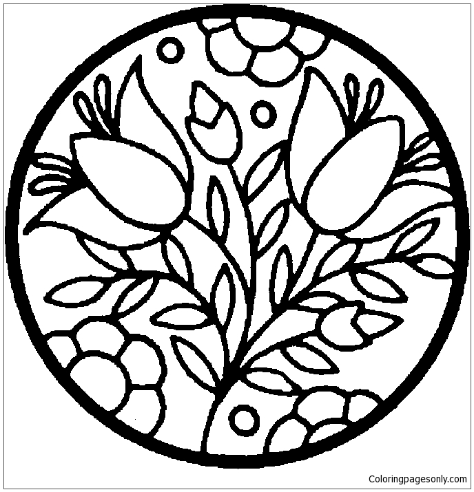 Best Flower Coloring Page