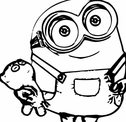 Best Minion Coloring Page