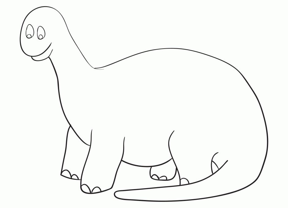 Grand dinosaure mignon d'Apatosaurus d'Apatosaurus
