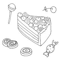 Bilberry Pie Coloring Page