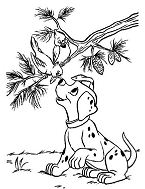 Birds And Puppy Coloring Pages