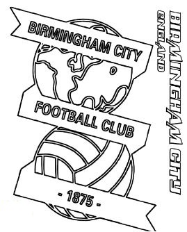 Kleurplaat Birmingham City FC