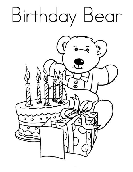 生日快乐的生日熊