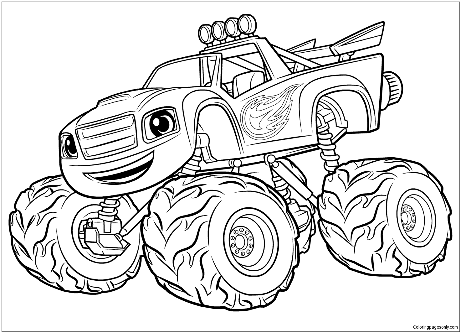 Blaze Monster Truck Coloring Pages