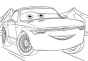 Bob Sterling from Cars 3 from Disney Cars Coloring Page