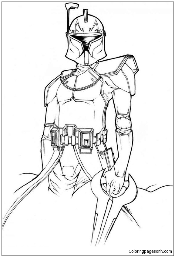 Boba Fett 1 Coloring Pages