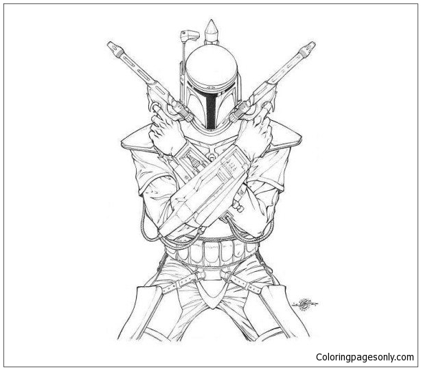 Boba Fett 2 Coloring Pages