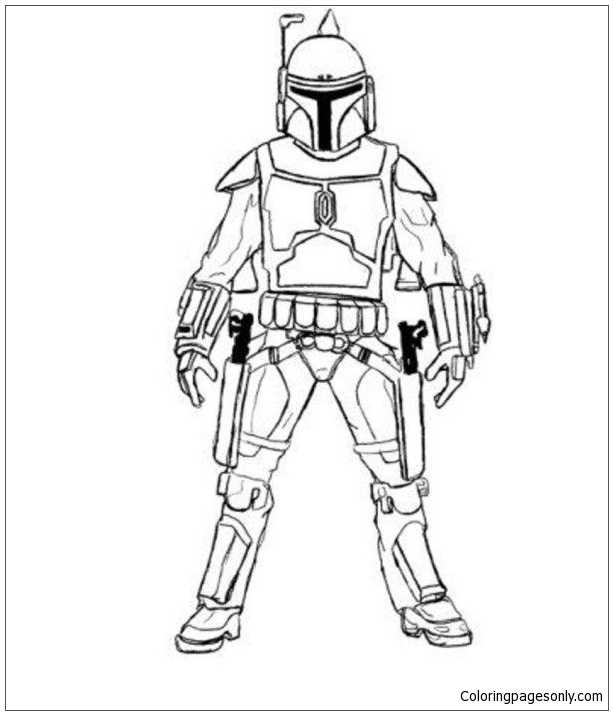 Boba Fett Star Wars 1 Coloring Pages