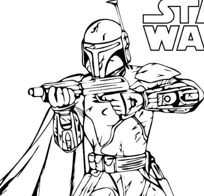 Boba Fett Coloring Page