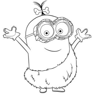 Bod The Minion Coloring Page
