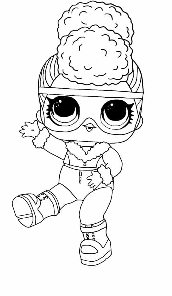 Lol Suprise Doll Bold B.B Coloring Pages