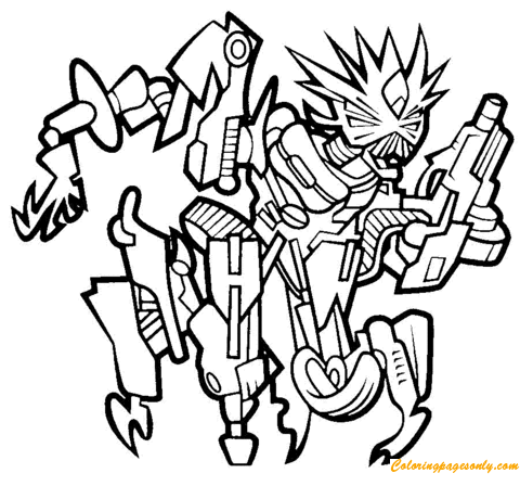 Bonecrusher van Transformers Kleurplaat