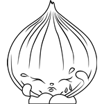 Boo-Hoo Onion Shopkins Coloring Pages