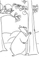 Boog With Squirrels Coloring Page