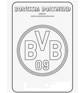 Kleurplaat Borussia Dortmund