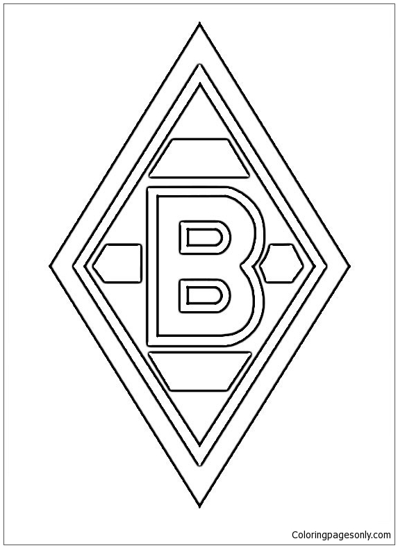 Desenho do Borussia Mönchengladbach para colorir