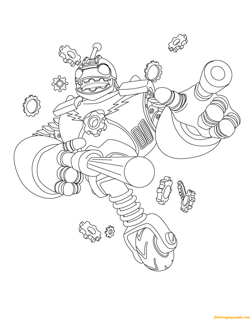 Bouncer From Skylanders Coloring Pages
