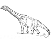 Pagina da colorare di Brachiosaurus 4
