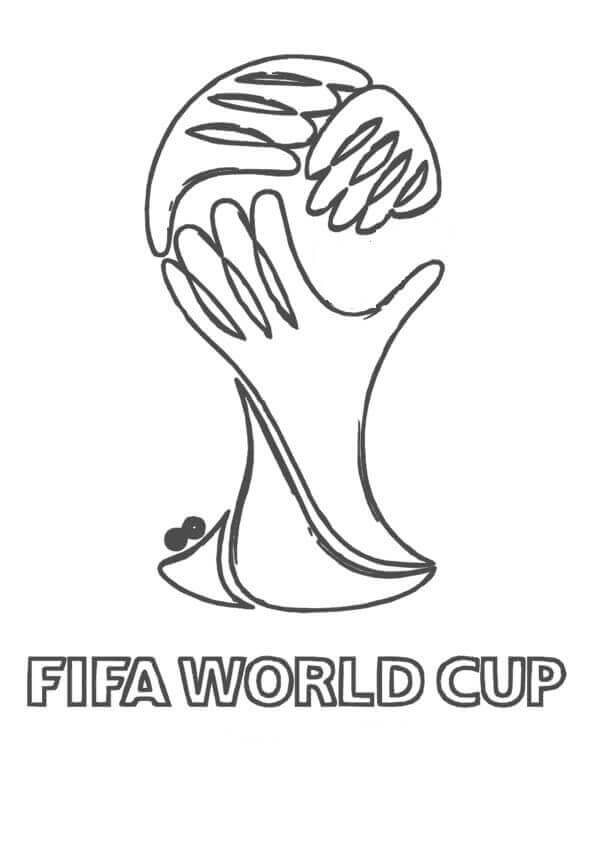 Ilustrador del trofeo de la Copa del Mundo del logotipo de la Copa del Mundo
