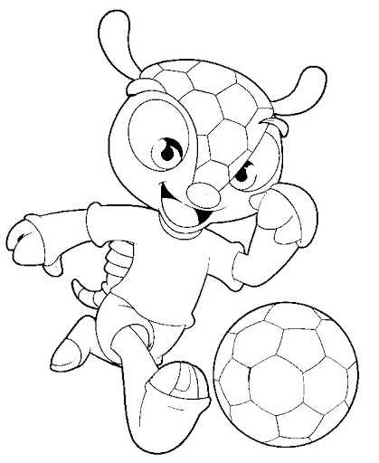 Mascota de la Copa Mundial de Brasil 02 del logotipo de la Copa Mundial
