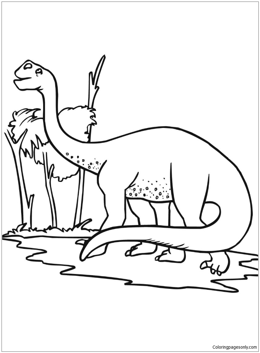 Brontosaurus Coloring Page Free Printable Coloring Pages