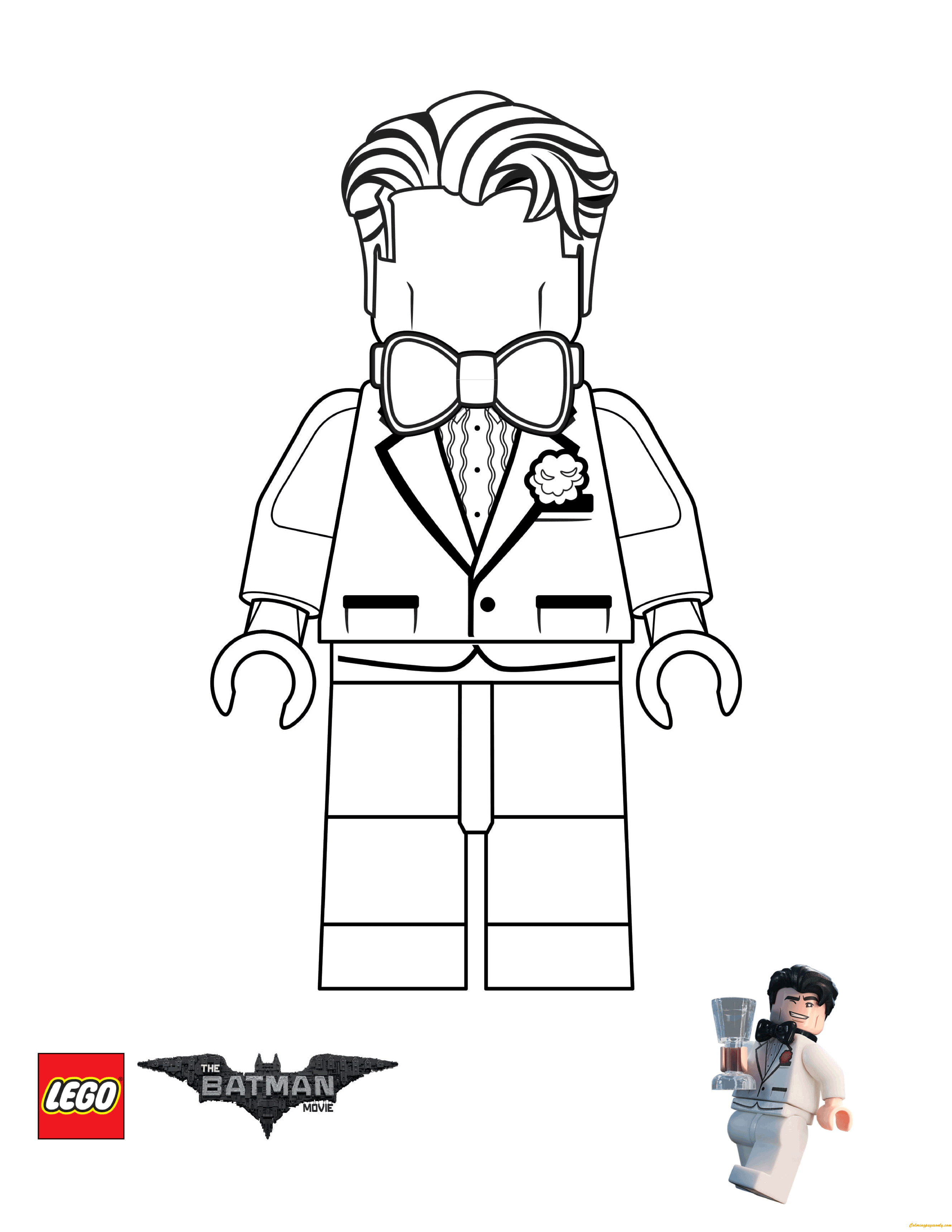 Bruce Wayne From Lego Batman Movie Coloring Pages Batman Coloring 