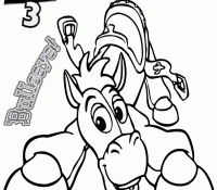 Bullseye Toy Story Coloring Page
