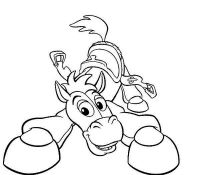 Bullseye Funny Coloring Page