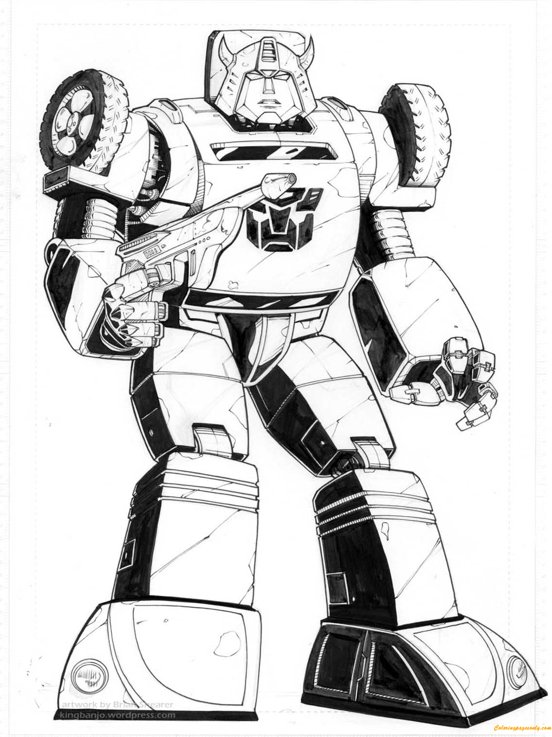 Bumblebee From Transformers Coloring Page Free Printable Coloring Pages