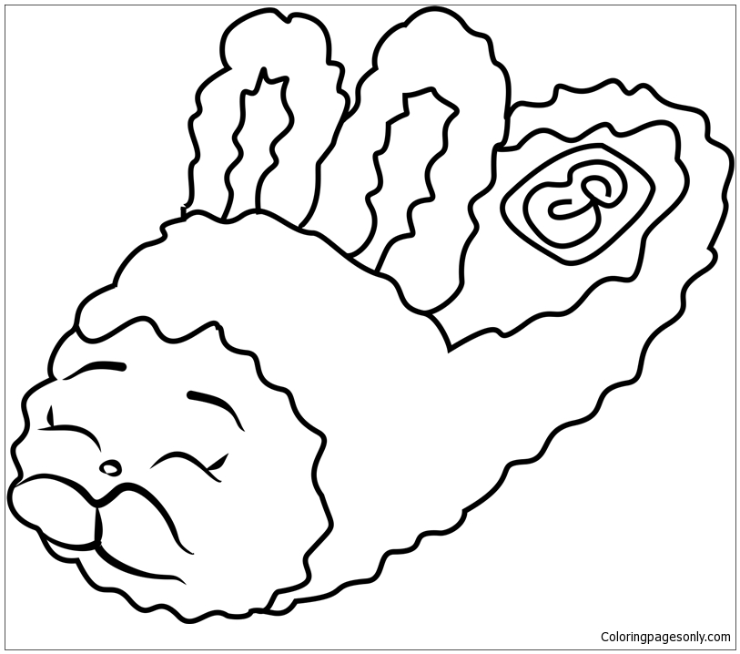 Bun Bun Slipper Shopkins Coloring Page - Free Printable Coloring Pages