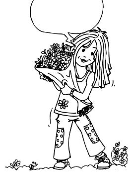 Bunch Greeting Card Coloring Page