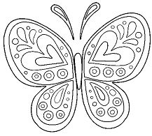 Butterfly Mandala 4 Coloring Pages