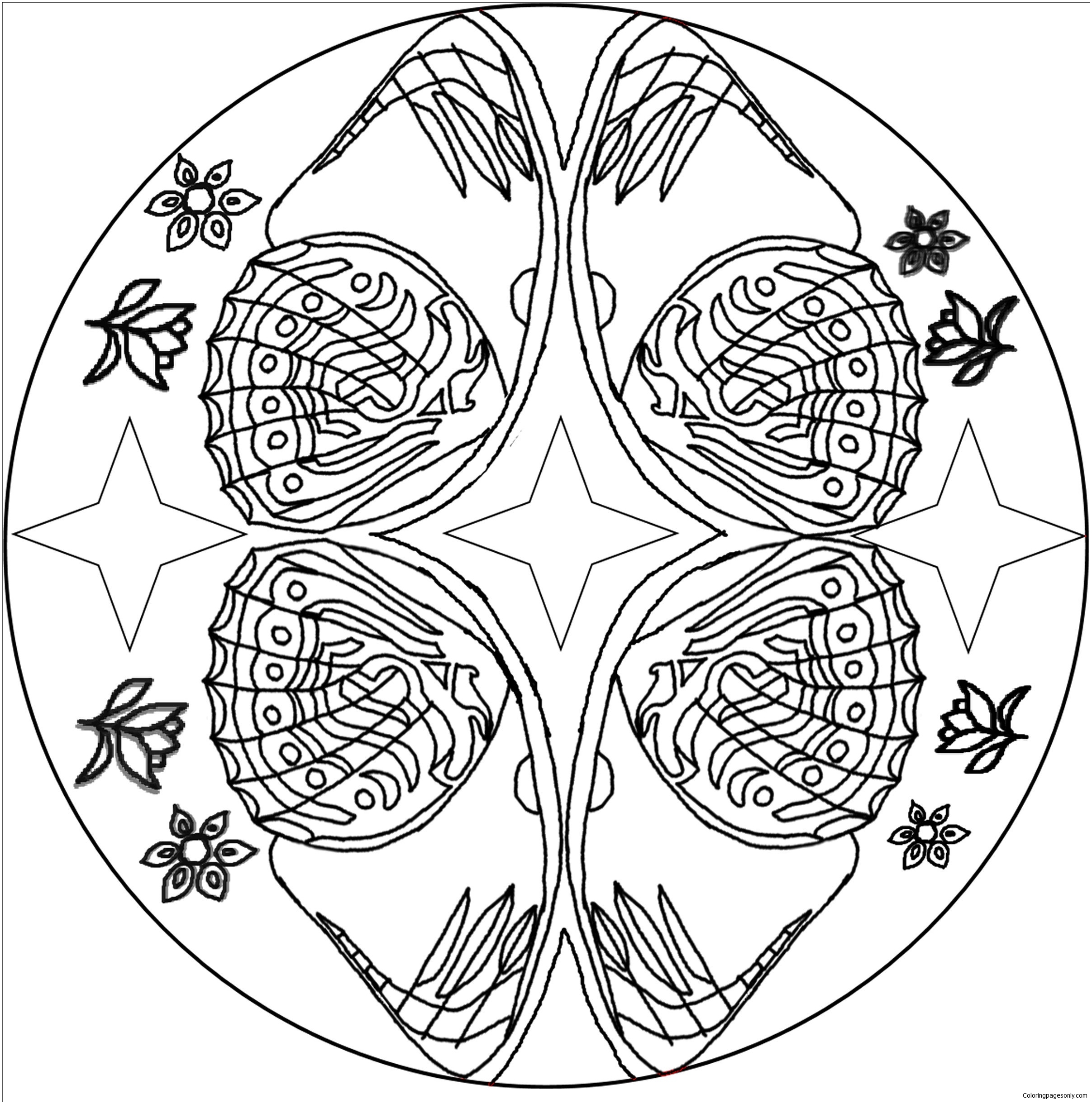 Mandala de mariposa 7 de Mandala
