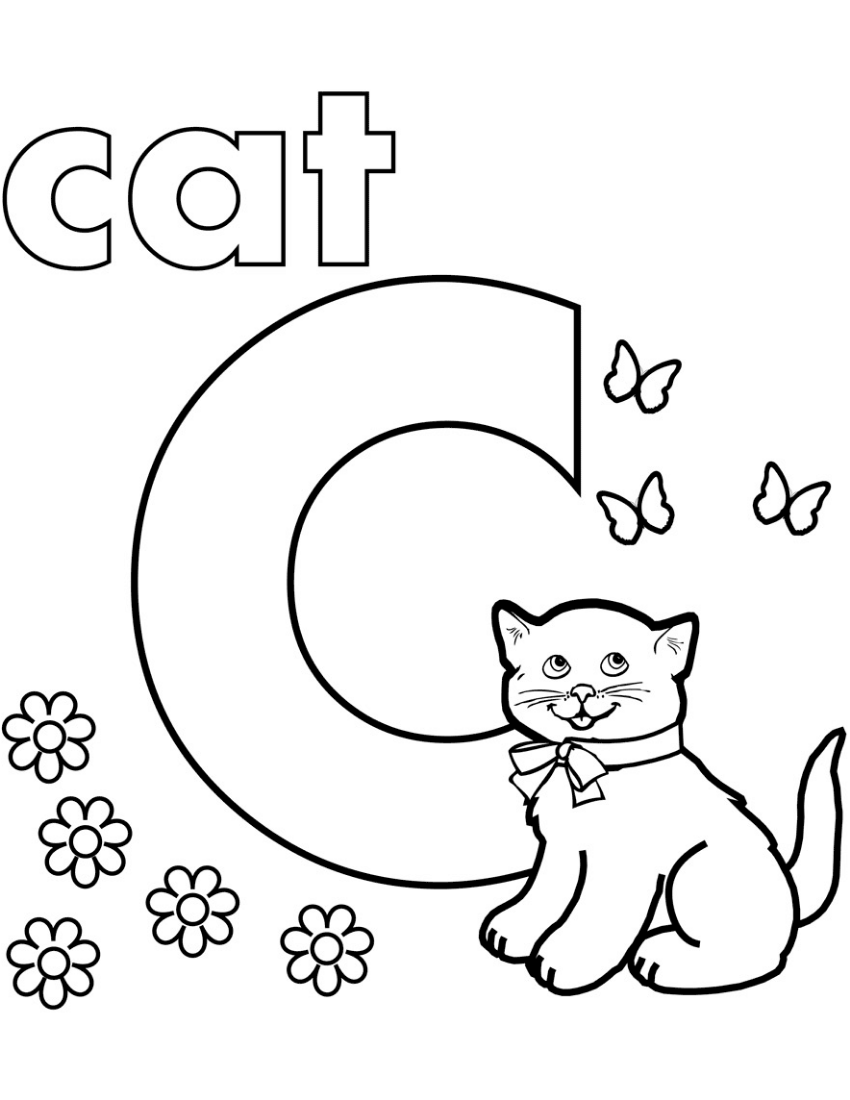C is voor kat uit letter C