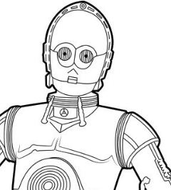 C3PO Coloring Page