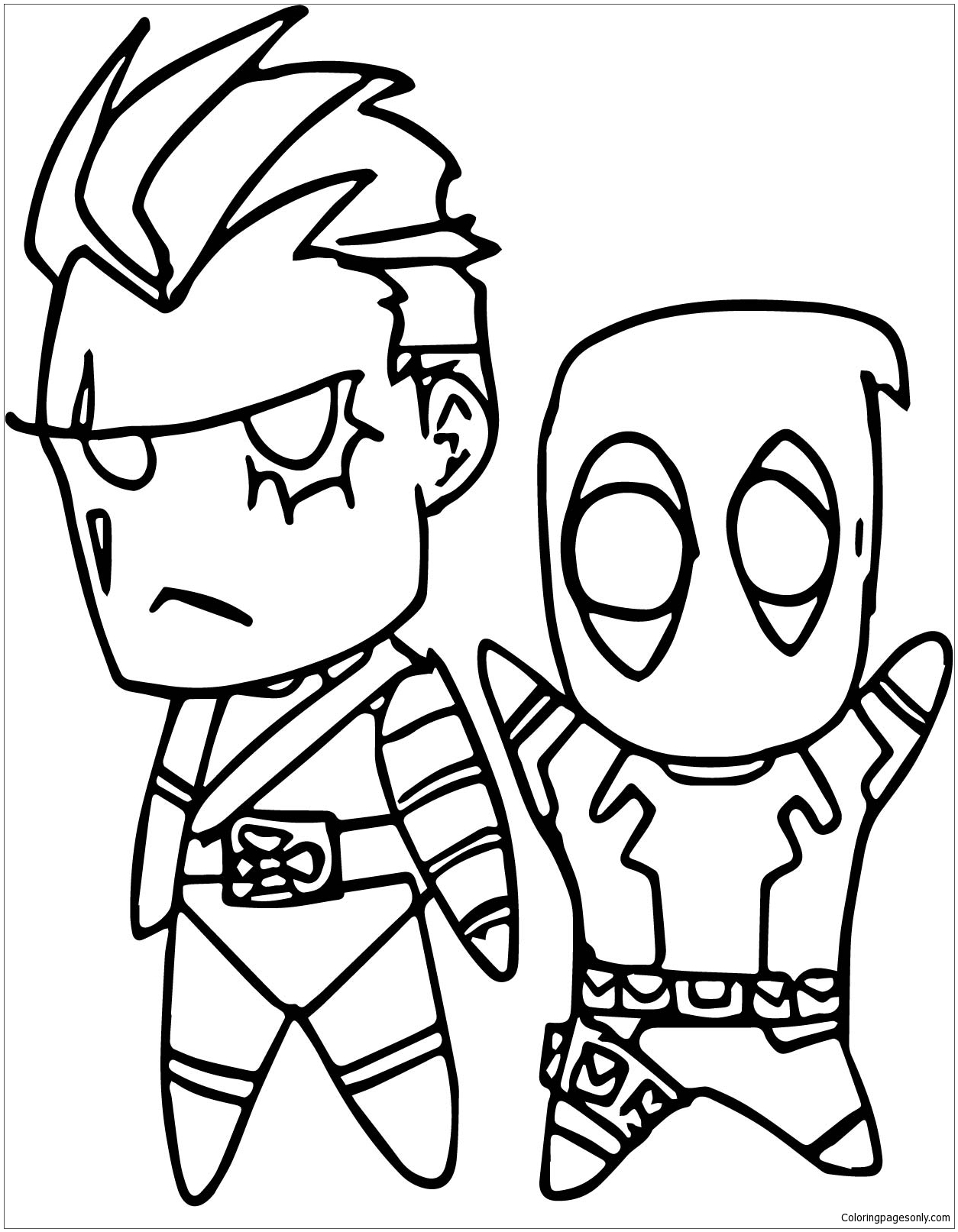 Download Cable And Deadpool Coloring Pages - Deadpool Coloring ...