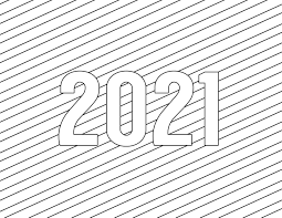 Calendar New Year For 2021 Coloring Pages