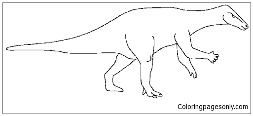 Camptosaurus Dinosaur 1 Coloring Pages - Camptosaurus Coloring Pages