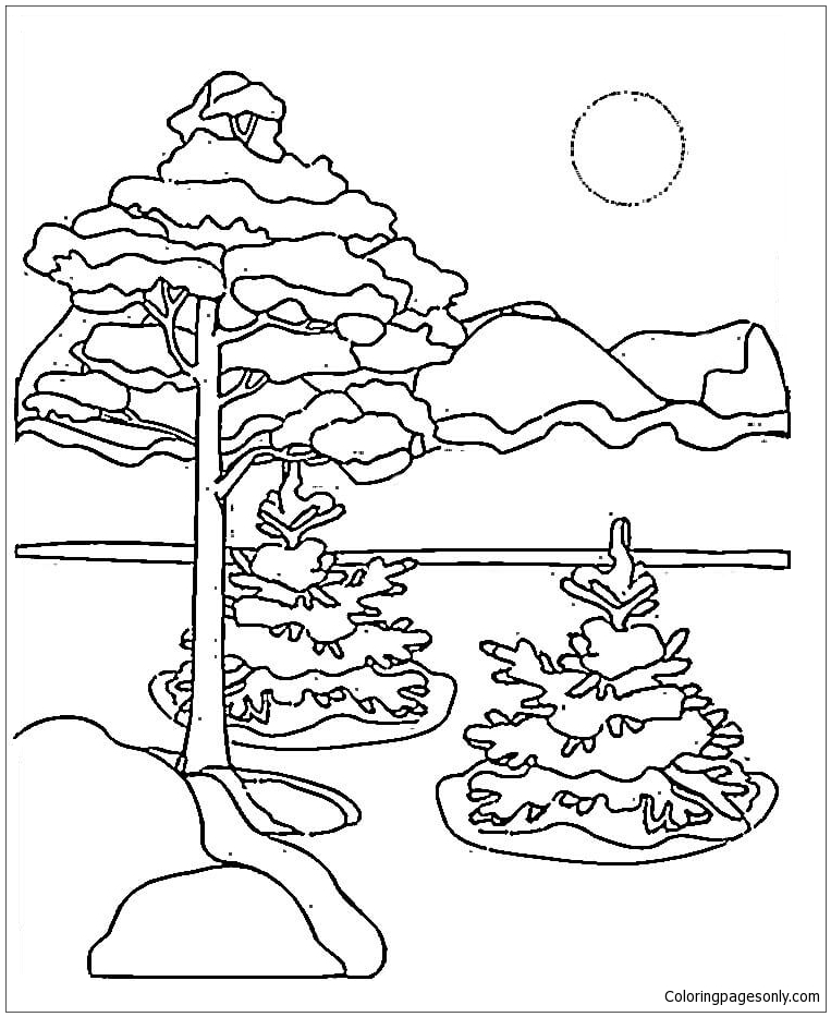 Canadian Winter Coloring Pages