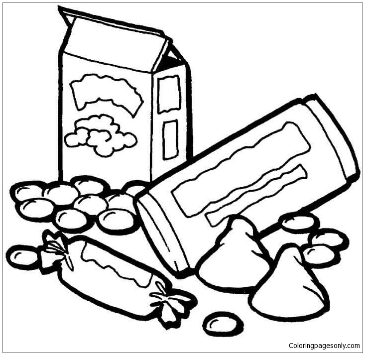 Candies Coloring Pages